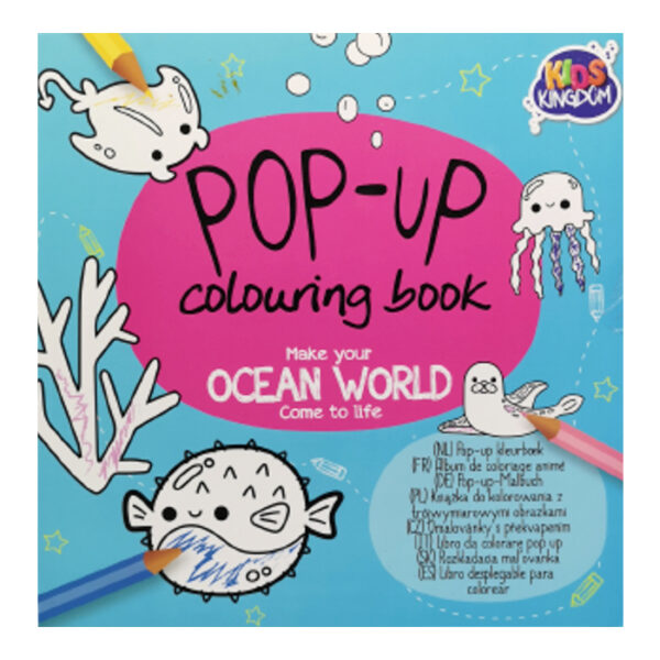 Kolorowanka pop up 3D obrazki ocean