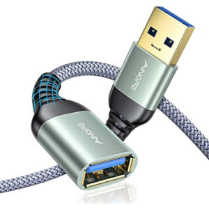 2x Przedłużacz USB 3.0 A męski na żeński pleciony