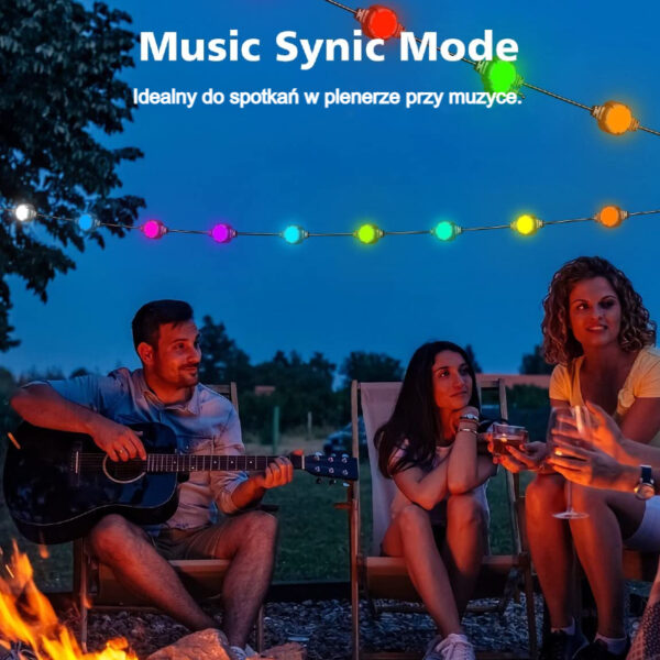 Ogrodowe lampki LED oświetlenie RGB - obrazek 3