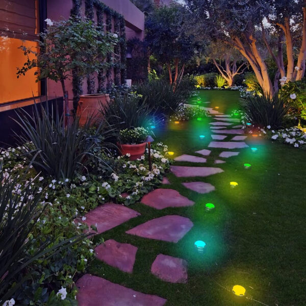 Ogrodowe lampki LED oświetlenie RGB - obrazek 5