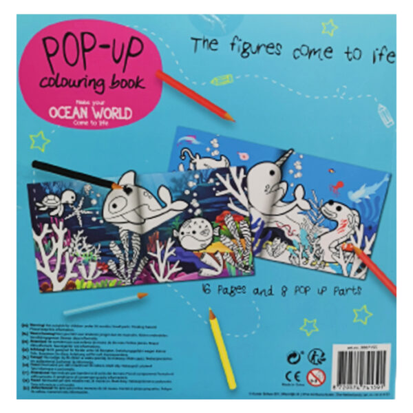 Kolorowanka pop up 3D obrazki ocean - obrazek 2