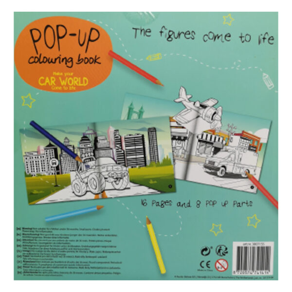 Kolorowanka pop up 3D obrazki pojazdy - obrazek 2