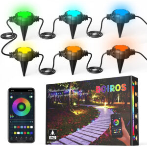 Ogrodowe lampki LED oświetlenie RGB