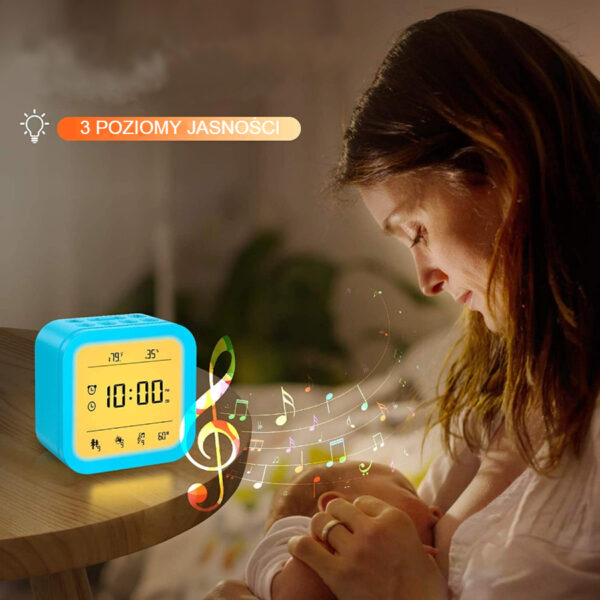 Zegar generator dźwięków Budzik 6w1 - obrazek 3