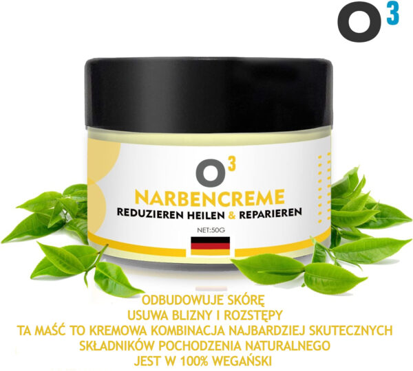 O³ Maść na blizny krem na rozstępy wegański vegan 50g - obrazek 5