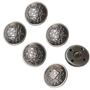 6x guziki 25mm ozdobny HERB Uniform Garnitur Żakiet
