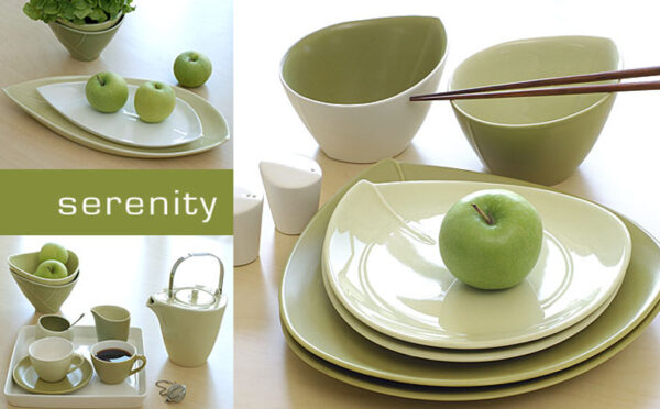Talerz ceramiczny obiadowy zielony matowy - obrazek 5