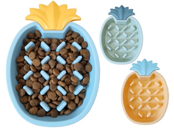 Miska spowalniająca jedzenie 0,7L dla psa Ananas - obrazek 4