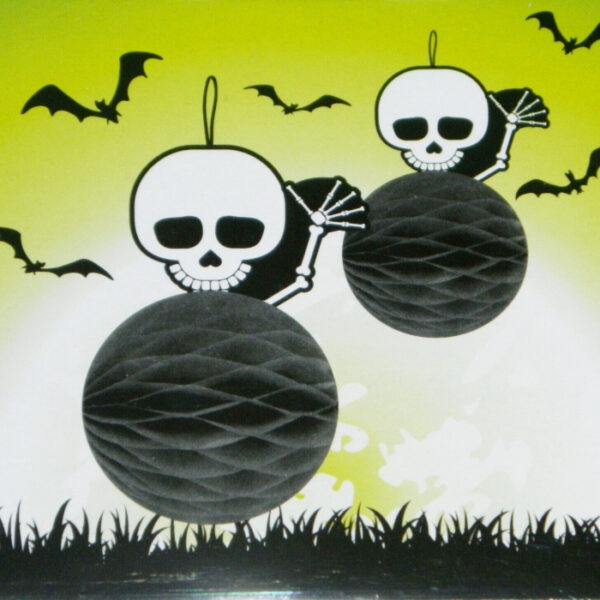 2 Kule plaster miodu Halloween Czaszka