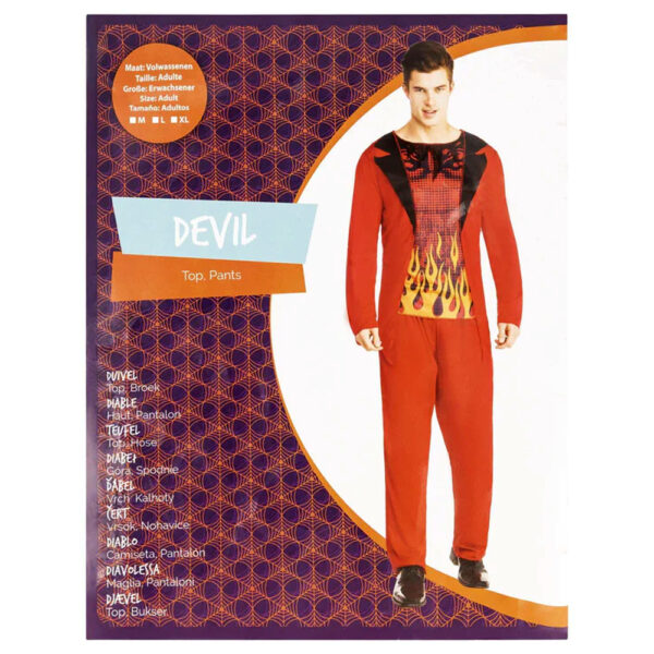 Kostium strój diabeł Halloween devil L - obrazek 2