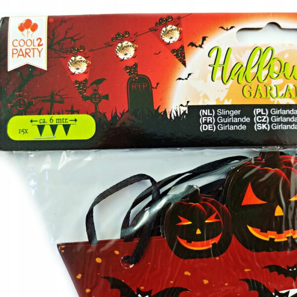 Halloween girlanda nietoperze dekoracja ozdoba - obrazek 6