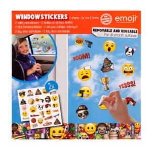 Naklejki na okno 2 arkusze na szybę lustro emoji