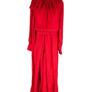 Elegancki kombinezon wieczorowy czerwony 44
