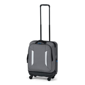 Walizka materiałowa szara na 4 kółkach 34-42 L 40x 55 x 22-28 cm