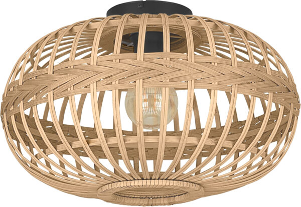 Lampa wisząca sufitowa boho brązowa naturalna