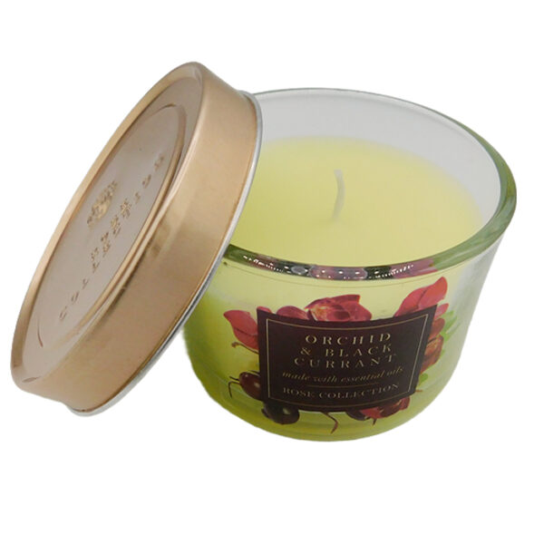 Świeca zapachowa orchid & black currant 84g naturalne olejki - obrazek 2