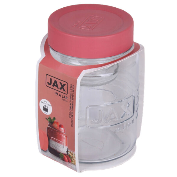 Pojemnik szklany z miarką Jax in a jar 800 ml + pojemnik na sos - obrazek 2