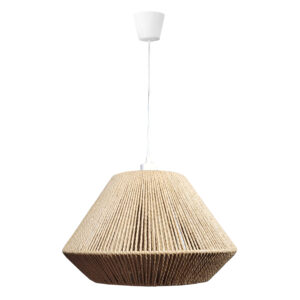 Lampa wisząca boho brązowa 155 cm