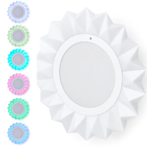 Lampa ścienna sufitowa LED RGB geometryczna z pilotem