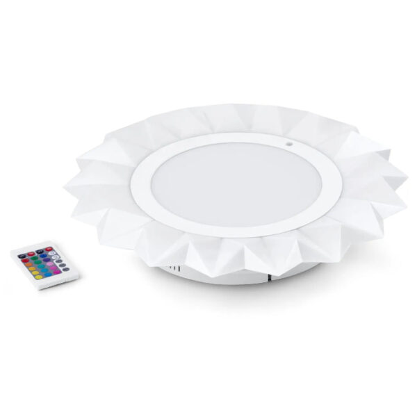 Lampa ścienna sufitowa LED RGB geometryczna z pilotem - obrazek 3