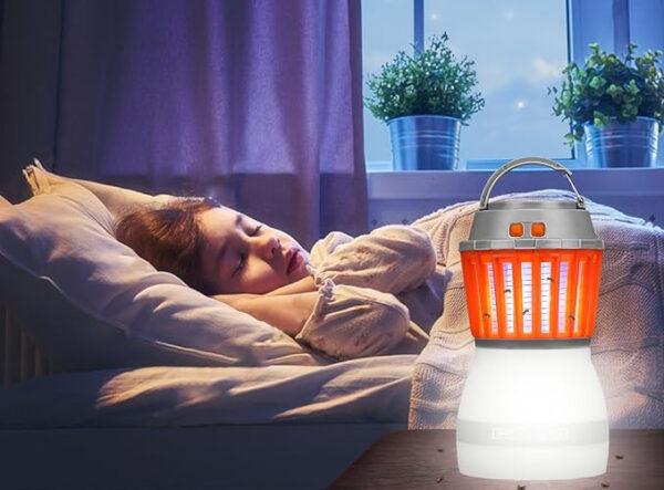 Lampka podróżna kempingowa owadobójcza 2w1 - obrazek 3
