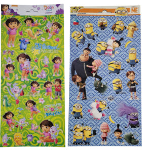Naklejki dekoracyjne Minionki Dora 50 sztuk