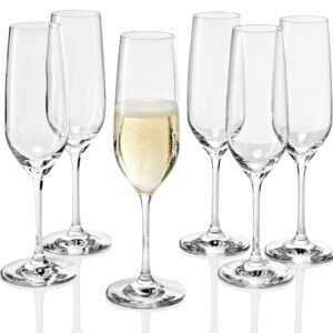 Zestaw 6 kieliszków do szampana wina musującego 235 ml