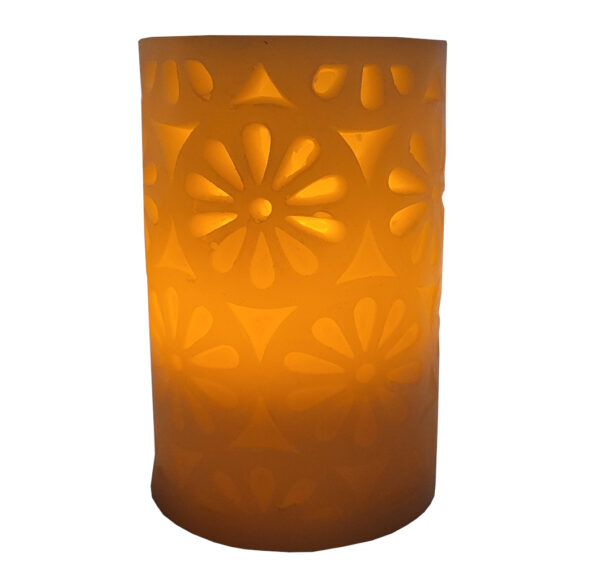 Świeca woskowa Led 10x15 cm na baterie - obrazek 2