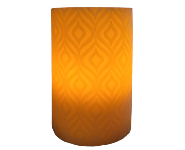 Świeca woskowa Led 10x15 cm na baterie - obrazek 2