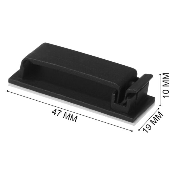 5x organizer uchwyt klips do kabli samoprzylepne - obrazek 3