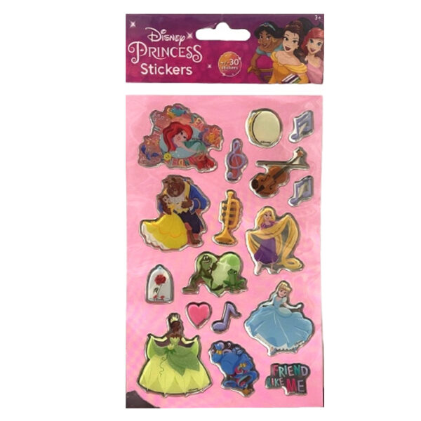 Naklejki klasyczne Princess Księżniczki zestaw epoxy 30 szt