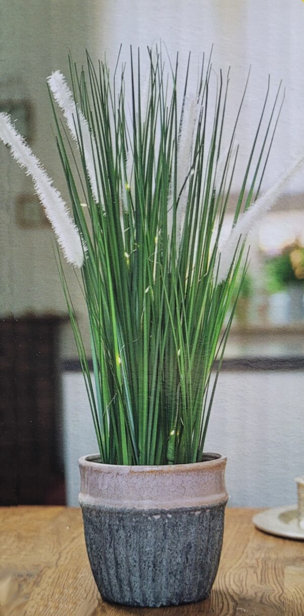 Sztuczna trawa Imperata cylindryczna świecąca LED 60 cm - obrazek 3