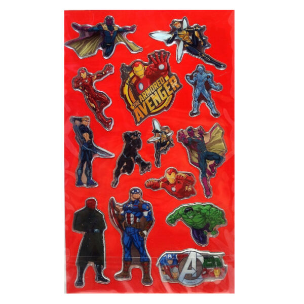 Naklejki klasyczne Avengers soczewkowe wypukłe - obrazek 2