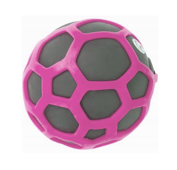Squishy tastic gniotek w gumowej siatce różowy