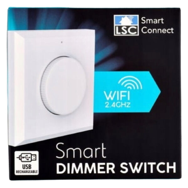Obrotowy ściemniacz Sterowany WI-FI smart connect biały LSC