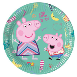 Talerzyki papierowe Świnka Peppa 19,5 cm 8 szt.