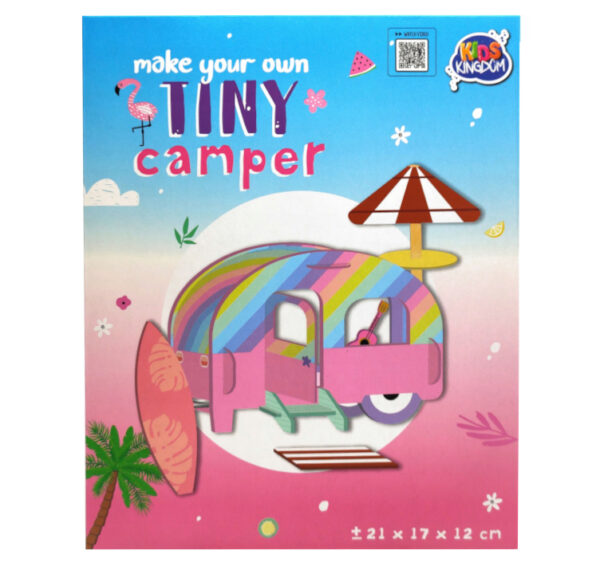 Zbuduj swoją mini przyczepę kempingową puzzle 3D