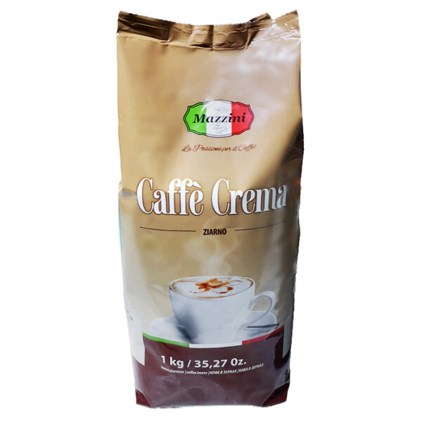 Kawa ziarnista Mazzini 1 kg Caffe Crema Arabica i Robusta - obrazek 3