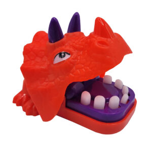 Gra zręcznościowa mini dinozaur gryzak czerwony
