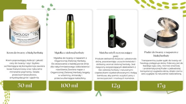 Zestaw kosmetyków Teaology 8 produktów do twarzy - obrazek 6