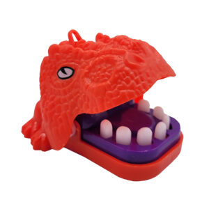 Gra zręcznościowa mini dinozaur gryzak czerwony