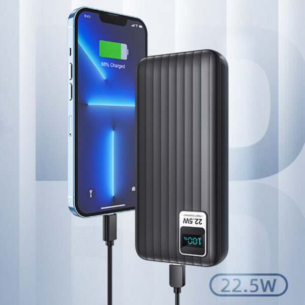 Power Bank 27 000 mAh czarny 22.5W szybkie ładowanie - obrazek 4