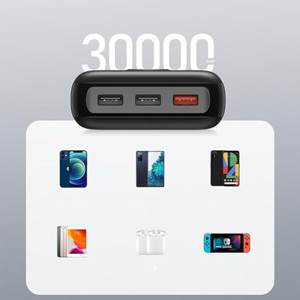 Power Bank 30 000 mAh Veektomx szybkie ładowanie - obrazek 4