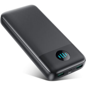 Power Bank 26 800 mAh czarny pojemny USB-C USB-A microUSB