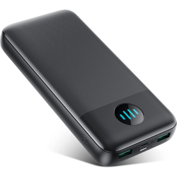 Power Bank 26 800 mAh czarny pojemny USB-C USB-A microUSB