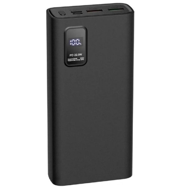 Power Bank 24 000 mAh czarny pojemny wyświetlacz LED - obrazek 2