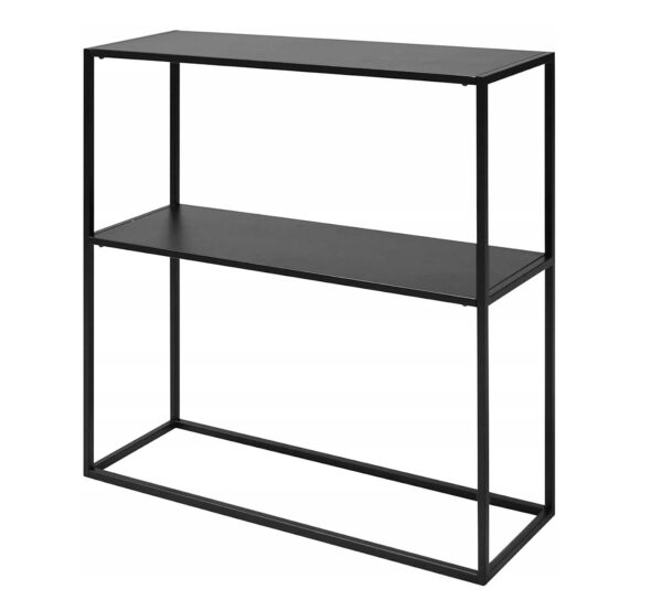 Metalowy regał Newton czarny 80 cm
