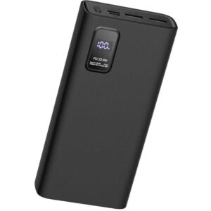 Power Bank 24 000 mAh czarny pojemny wyświetlacz LED