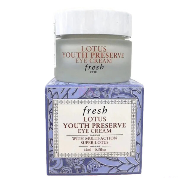 Fresh krem przeciwstarzeniowy pod oczy z lotosem 15ml - obrazek 2