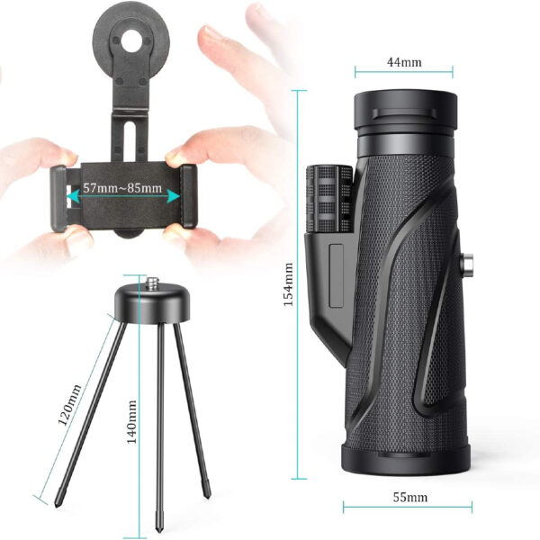 Teleskop monokularowy 12x50 zoom statyw - obrazek 2